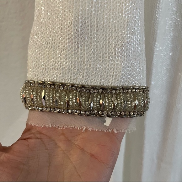 Rachel Zoe Grace Embellished Fluid Sequins Maxi Dress Wedding Gown NWT $695 - Picture 6 of 9